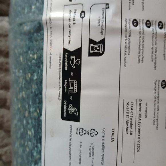 NEW IKEA HOTELLRUM Beautiful 6'7 x 2'7 Area Rug only opened for pictures. The - Picture 5 of 16